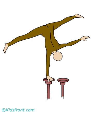 Acrobat Action Coloring Pages