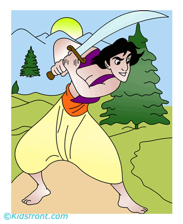 Aladdin Coloring Pages