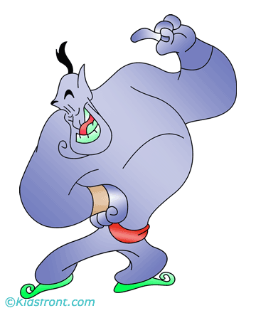 Genie Coloring Pages