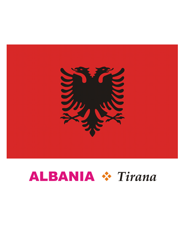 Albania Flag Coloring Pages