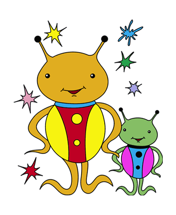Space Aliens Coloring Pages