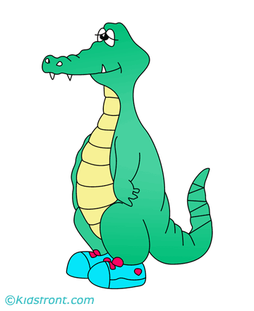 Dangerous Alligator Coloring Pages