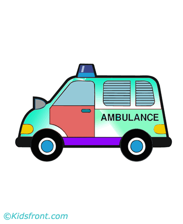 Ambulance Coloring Pages