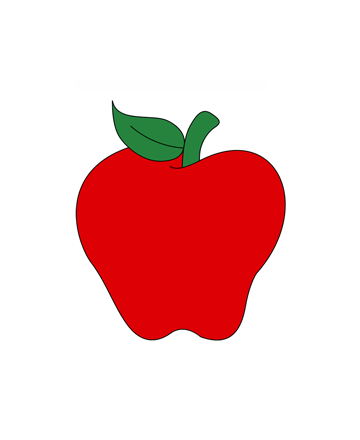 Fresh Apple Coloring Pages