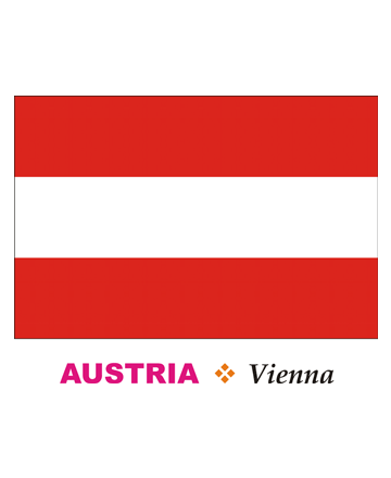 Austria Flag Coloring Pages