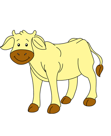 Baby Cow Coloring Pages