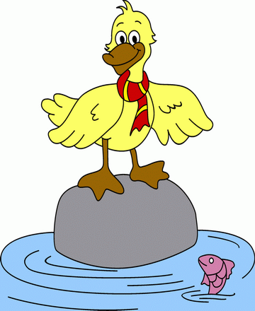 Baby Duck Coloring Pages