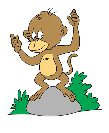 Baby Monkey Coloring Pages