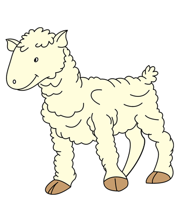 Baby Sheep Coloring Pages