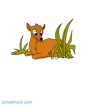 Bambi Clipart Coloring Pages