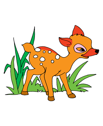 Bambi Cartoon Coloring Pages