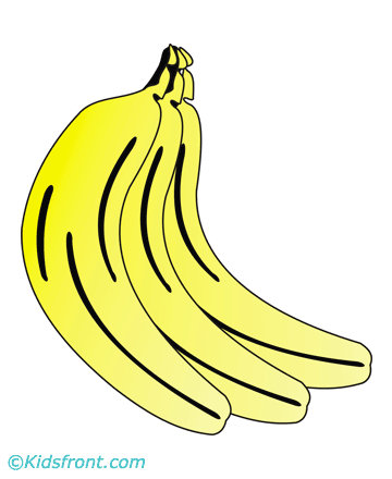 Banana Coloring Pages