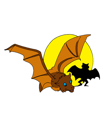 Flying Bat Coloring Pages