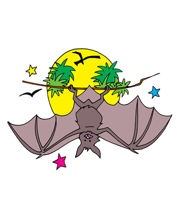 Bats Coloring Pages