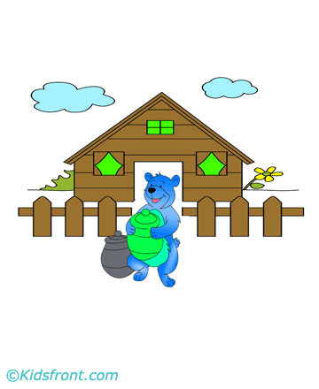 Bear Pot Coloring Pages