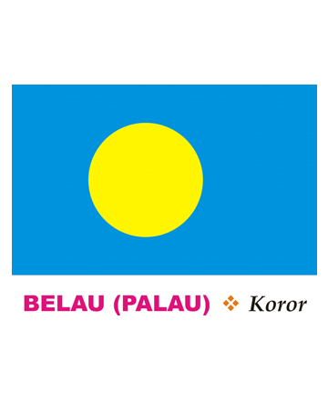 Belau Flag Coloring Pages