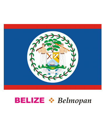 Belize Flag Coloring Pages