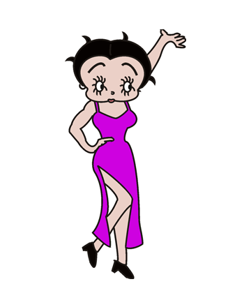 Betty Boop Figure Coloring Pages