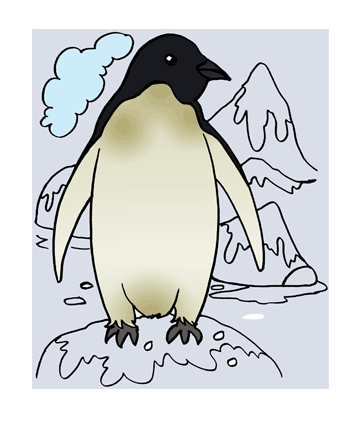 Penguin 1 Coloring Pages