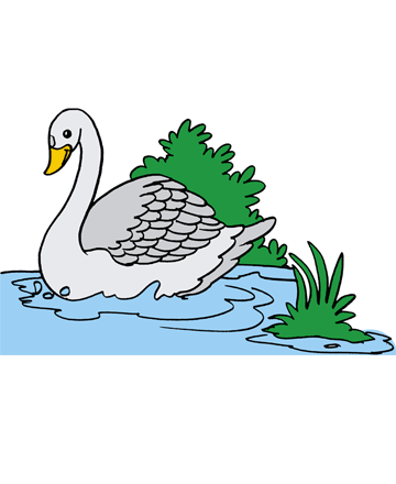 Swan 1 Coloring Pages