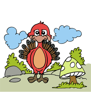 Turkey 2 Coloring Pages