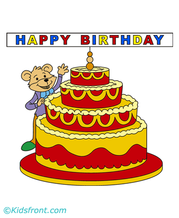 Birthday Decorations Coloring Pages