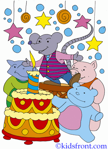 Birthday Coloring Pages