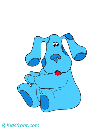 Blue Clue Blue Coloring Pages