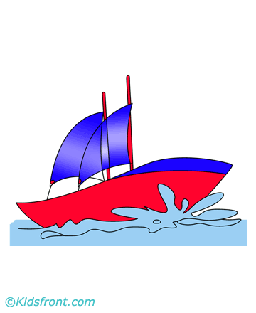 Sailing Boat Coloring Pages