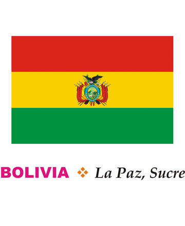 Bolivia Flag Coloring Pages