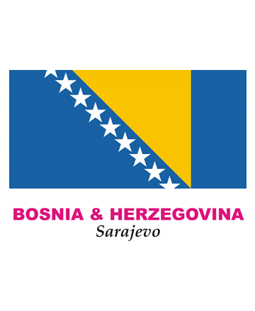 Bosnia And Herzegovina Flag Coloring Pages