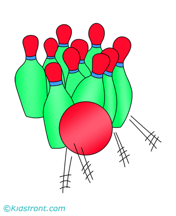 Ten Pin Bowling Coloring Pages