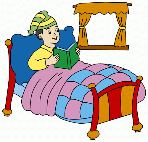 Boy On Bed Coloring Pages