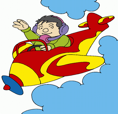 Boy In Helicopter Coloring Pages