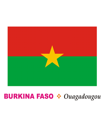 Burkina Faso Flag Coloring Pages