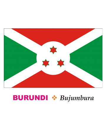 Burundi Flag Coloring Pages