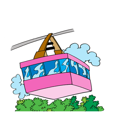 Cable Ride Coloring Pages