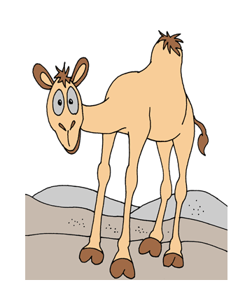 Camel Boots Coloring Pages