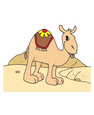 Camel Foot Coloring Pages
