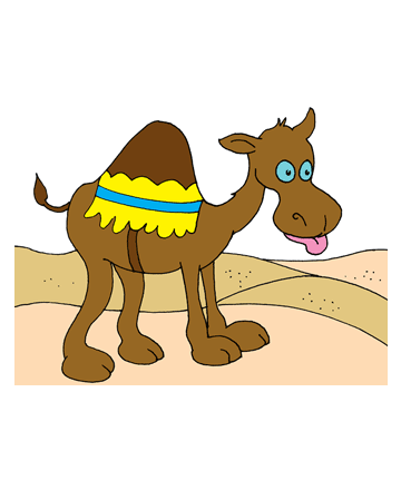 Camel Rides Coloring Pages