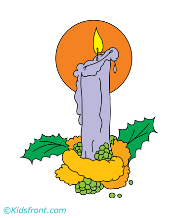 Church Candle Coloring Pages