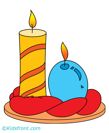 Candle Burning Coloring Pages