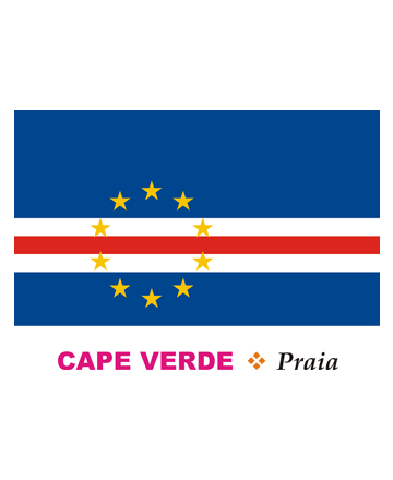 Cape Verde Flag Coloring Pages