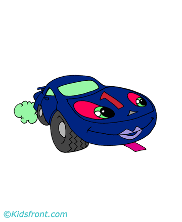 First Car Coloring Pages