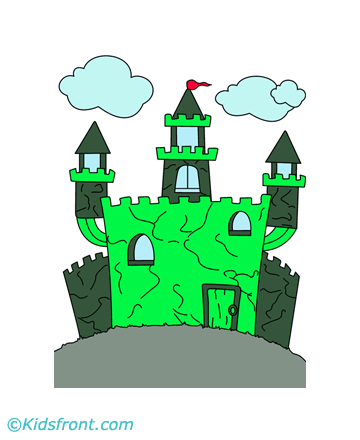 Old Castle Coloring Pages