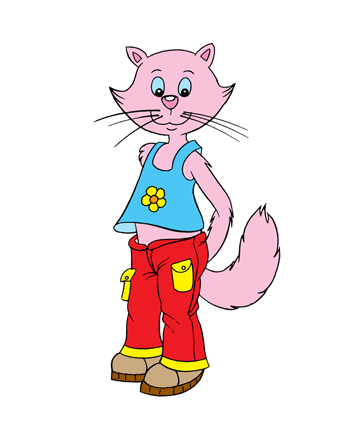 Cat Walk Coloring Pages