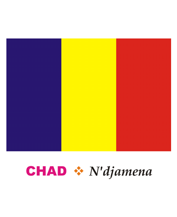 Chad Flag Coloring Pages