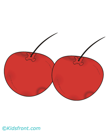 Cherries Coloring Pages