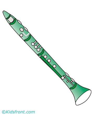 Clarinet Coloring Pages