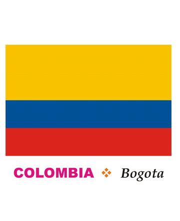 Colombia Flag Coloring Pages